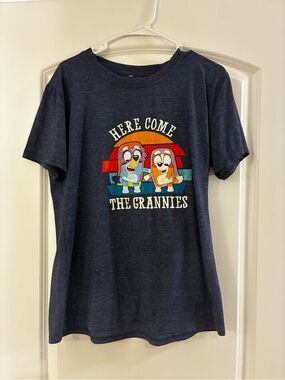 Amazon Navy 'Here Come The Grannies' Graphic Tee